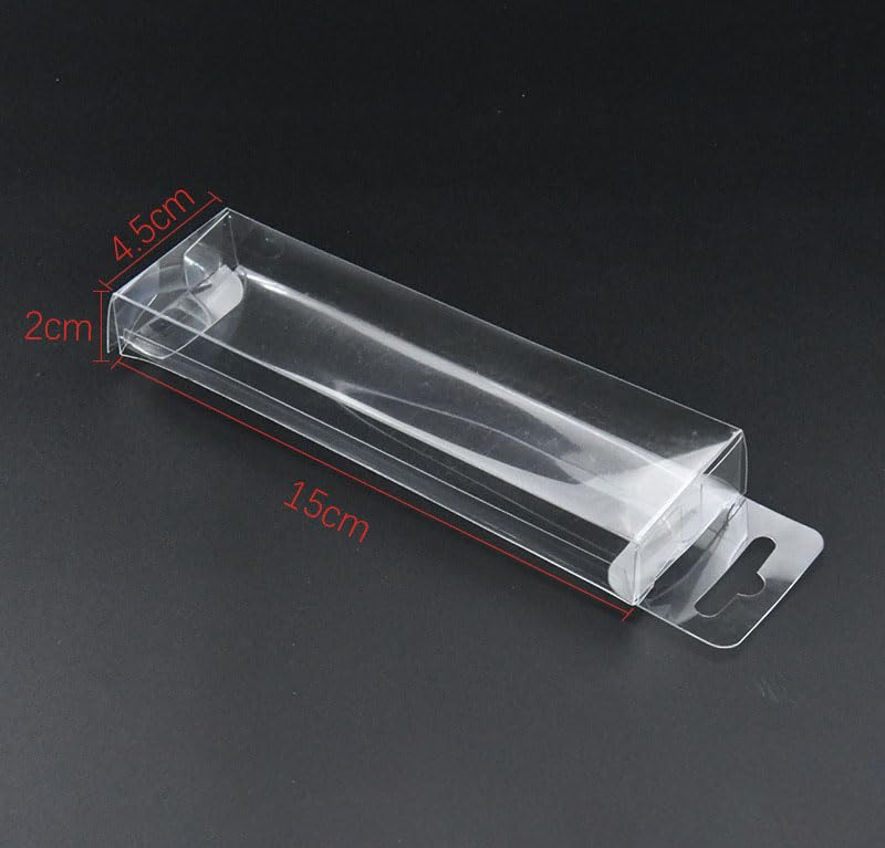 10pcs Fishing Lure Tackle Clear Plastic Package PET Box for Bait Crafts - size: 8cm/3.14" 10pcs