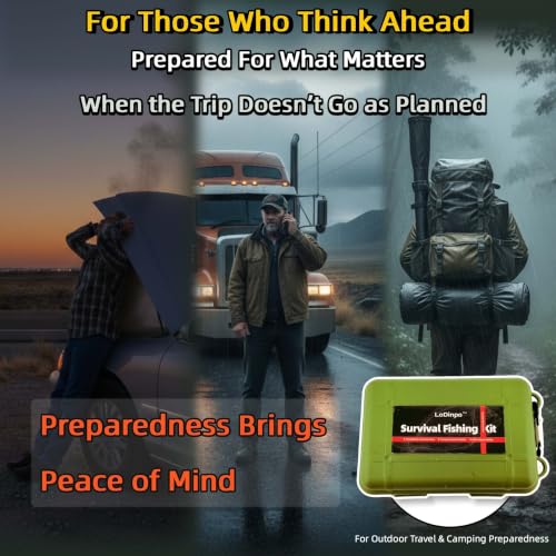 Mini Survival Fishing Kit Small Emergency Fishing TackleBox Pocket Outdoor Fishing Set Travel Party Fishing shoebox Surf Survivalist Fishing Accessories Pack Fishing Gear Gifts for Starter Men - color: Jungle Green