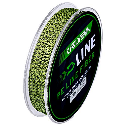 Braided Fishing Line, Abrasion Resistant Zero Stretch Braided Lines 4/8 Strands Super Strong Superline 6Lb -100Lb Test 109/328/547/1094/2187 Yards - color: Yellow/Black(4 Strand), size: 50 LB (328 Yards)