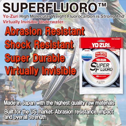 YO-Zuri Fluorocarbon Line Super Fluoro 30YDS/100YDS Color: Clear - style: Fishing-line