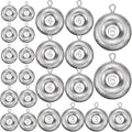 24 Pieces Fishing Disc Sinkers Weights Disc Sinker Fishing Sinkers Weights for Saltwater Catfishing Trolling Surf Tackle - size: 1 oz, 2 oz, 3 oz, 4 oz, 6 oz