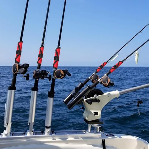 Fishing Lure Covers 8 Pack Fishing Lure Wraps Durable Fishing Hook Cover Bait Storage Protectors 6" Lure Shield Guard Protector to Keep Fishermen Safe for Rod (Red) - color: Red