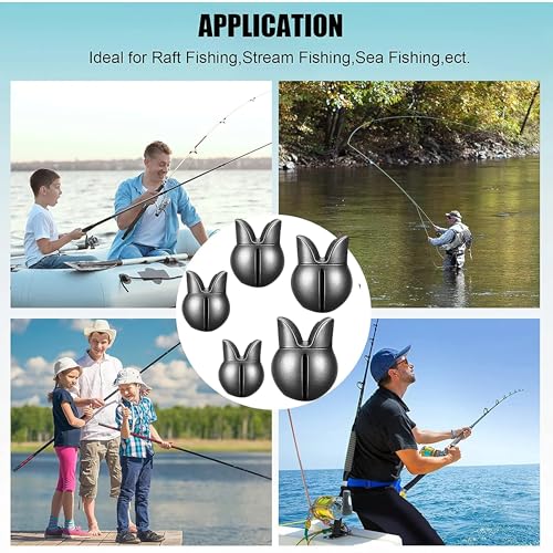 Removable Split Shot Fishing Weights & Sinkers 0.5g-2g Assorted Kit with Storage Box – Lead Sinkers for Drop Shot, Bass, Trout, Crappie, Freshwater & Saltwater Fishing