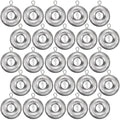 24 Pieces Fishing Disc Sinkers Weights Disc Sinker Fishing Sinkers Weights for Saltwater Catfishing Trolling Surf Tackle - size: 1 oz