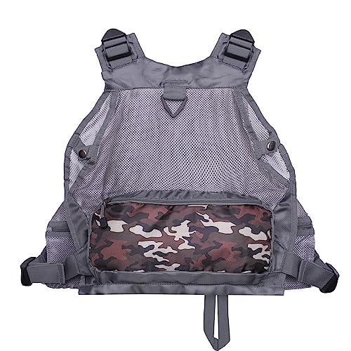Kylebooker Fly Fishing Vest Pack Adjustable for Men and Women - color: Light Gray