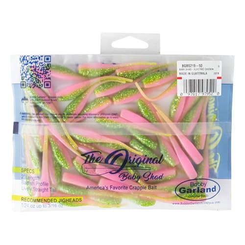 Bobby Garland Baby Shad 50-Count Bulk Pack - color: Electric Chicken