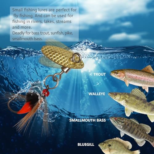Dovesun Fly Fishing Lures Fly Fishing Flies Wet Fishing Flies Fishing Lures Fishing Spinner for Bass Sunfish Pike Trout 5PCS/10PCS - color: Mosquito-5pcs, size: Hook Size 14#