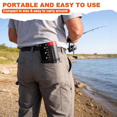 RUTU 53-Inch Fishing Scroll Tape Measure, with 8-Inch Imperial Scale Measuring Board, Fishing Measuring Ruler Tool, Foldable, Waterproof, Suitable for Boats, Kayaks, Rafts and Outdoor Fishing - size: 53X8in