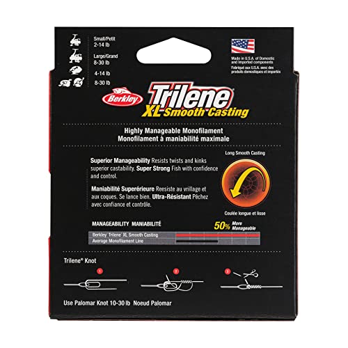 Berkley Trilene XL Monofilament Fishing Line - color: Low-Vis Green, size: 300yd, style: 6lb Test