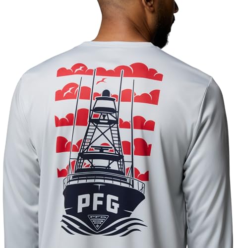 Columbia Terminal Tackle PFG Dare Devil Long Sleeve - color: Cool Grey, size: Small