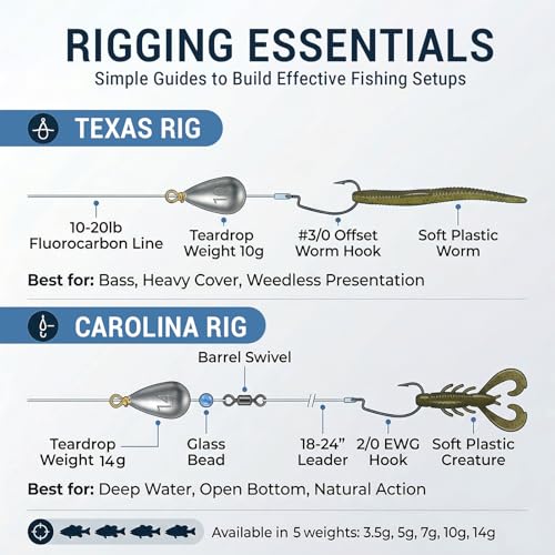Casting Sinker Weights Assortment, Teardrop Fishing Sinkers with Brass Swivel Loops, 1/8 oz to 3/4 oz, Drop Shot Weights for Bass Catfish, Freshwater Saltwater - color: 36pcs-1/8oz,3/16oz,1/4oz,11/32oz,1/2oz