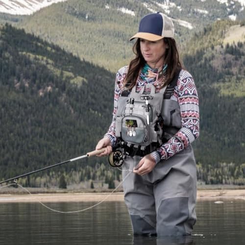 Ultimate Lightweight Fly Fishing Chest Pack - Water-Resistant Specialized Gear Storage with Quick-Access Design for Streamside Adventures