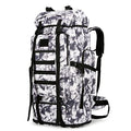 Hiking Backpack for Men 70L/100L Camping Backpack Military Rucksack Molle 3 Days Assault Pack for Climbing | Camping Backpack - color: 100l-blackwhite
