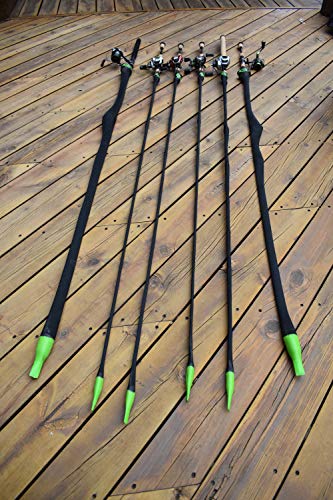 Line Cutterz Edition TRC - Spinning Rod Shield w/Reel Strap & Foam Tip, Keeps Lines from Tangling