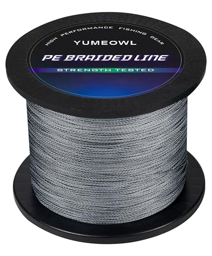 Thinner Braided Fishing Line, Ultra-Strong Abrasion Resistant Zero Stretch Braided Line, 4&8 Strand - color: Gray, size: X4-40lb-328yds-0.3mm