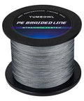 Thinner Braided Fishing Line, Ultra-Strong Abrasion Resistant Zero Stretch Braided Line, 4&8 Strand - color: Gray, size: X4-20lb-328yds-0.18mm