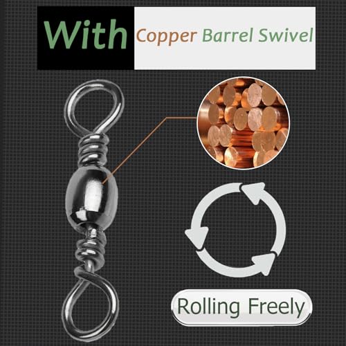 QISHUO Wire Stainless Fishing Leader Saltwater Freshwater Line Fishing Leaders Steel Snap Rigs Wire Leader Lure Black Nickel - size: Size #3 (9.8in-40lb) 30pcs