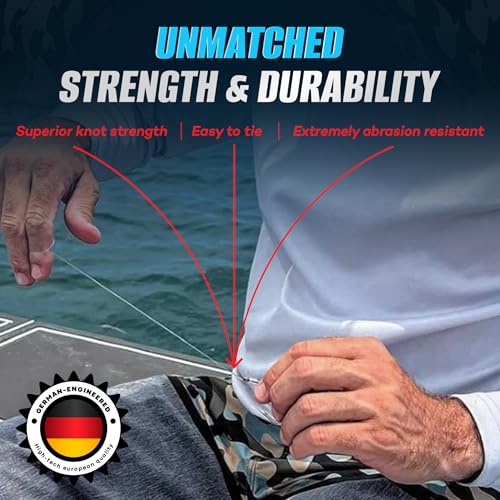 TrikFish Fluorocarbon Leader Fishing Line - Trik Fish Leader - Saltwater & Freshwater Fishing Line - Clear, Virtually Invisible - High Strength & Abrasion Resistance Lb Test - size: 25 Yards, style: 60lb Test