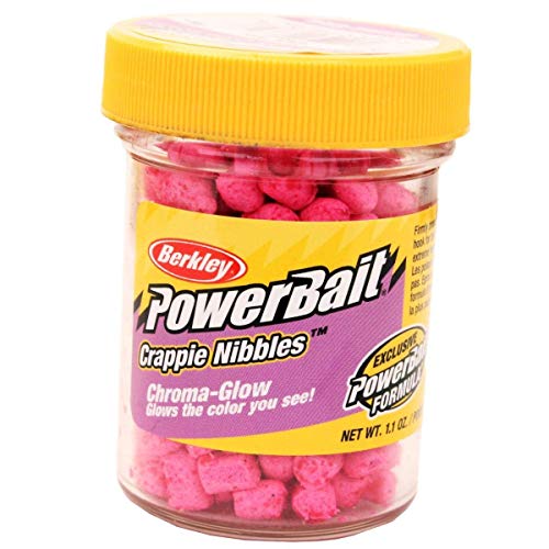 Berkley PowerBait Crappie Nibbles Dough Fishing Bait - color: Glow Pink
