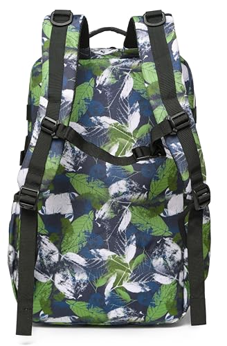 Wotony Tactical Backpack - Military waterproof backpack with multiple pockets and tactical gear for the outdoors (Green Leaf, 35L) - color: Green Leaf, size: 35L
