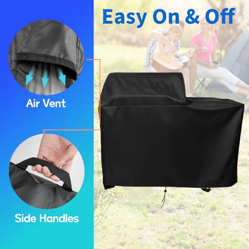 Turkey Fryer Cover, Waterproof Crawfish Boiler Cover for Creole Feast CFB3001 70 QT Seafood Boiler with 20LB Proprane Tank,Crawfish Boil Party Supplies,66" D x 35" W x 39" H - size: 66" D x 35" W x 39" H