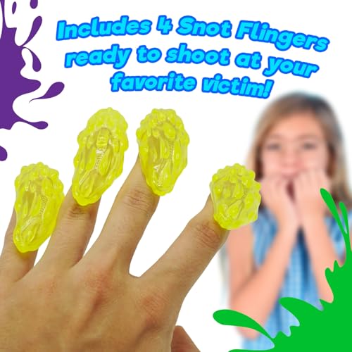 JA-RU Gross Snot Flinger Toy (2 Packs) Icky & Stretchy Launching Booger. Halloween Party Favor, Gross Toy, Sticky Flinger, Launcher, Prank, Party Favor, Classroom Prize 2493-2 - color: Snot Flingers, size: 2 Packs
