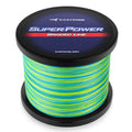 KastKing SuperPower Braided Fishing Line - Abrasion Resistant Braided Lines – Incredible Superline – Zero Stretch – Smaller Diameter – A Must-Have! - color: X4-Camo Aqua, size: 12LB(300 Yds)