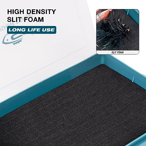 SF Fishing Tackle Box Tray 3600 Slit Foam Case Double Buckle Open Plastic Jig Box Heads Hooks Spinners Spoons Storage Tackle Tray 1Pack - style: 3602-1Pack
