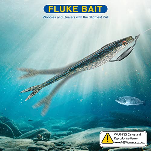 QualyQualy Soft Plastic Lures, Paddle Tail Split Tail Swimibaits for Bass Fishing, Jerkbaits Swim Baits for Trout Pike, 20/25/30 PCS
