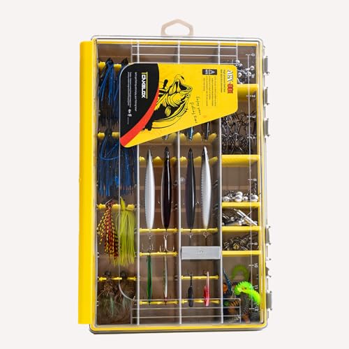 Deluxe Fishing Tackle Box, Waterproof 3600 & 3700 Terminal Tackle Trays, Organizer Includes 2 Type Dividers (3700-3 all-in-one 1 pack) - color: 3700-3 all-in-one 1 pack
