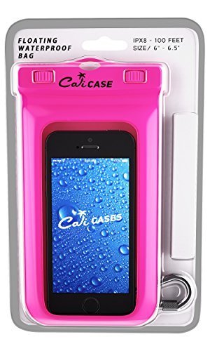 CaliCase XL Waterproof Floating Case - color: Pink