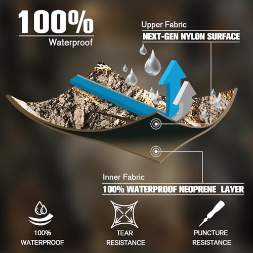 Trudave Chest Waders, 4.5mm Waterproof Neoprene Hunting Wader for Men & Women with 600G Insulated Boots - color: 11, style: Real Reed