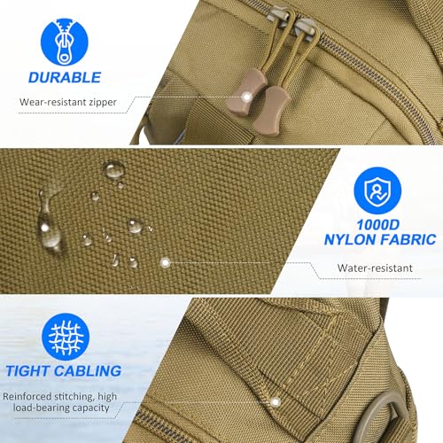 Fishing Backpack Tackle Bag for Fishing Gear Equipment, Gifts for Men | Fishing Gear Tackle Storage Backpack with Rod Holder, Lightweight Versatile Bag for Fishing Hiking Hunting