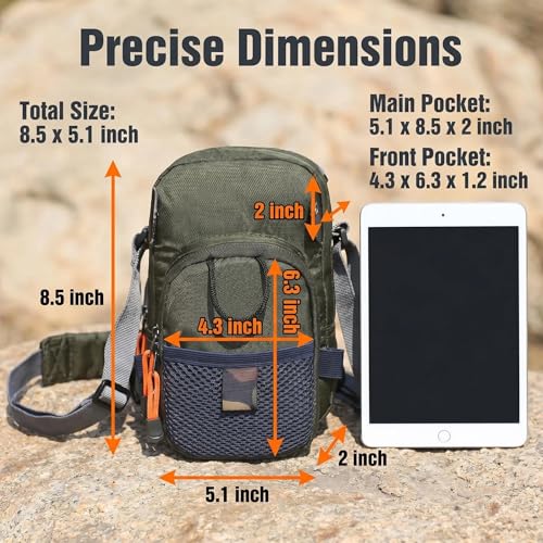 Kylebooker Fly Fishing Chest Pack Lightweight Fishing Tackle Storage Pouch Waist Bag