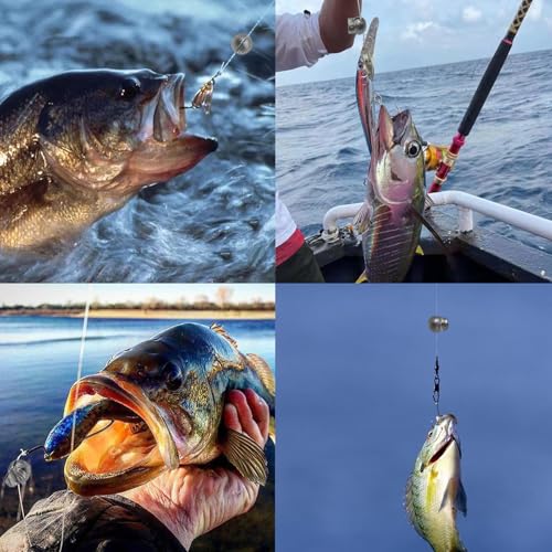 250/180Pcs Split Shot Fishing Weights Sinkers, Round Open Mouth Design Fishing Weight Clip on Sinker Weight Freshwater Saltwater Fishing Accessories Gift for Fishing Lovers - color: 250pcs - 0.02oz/0.04oz/0.07oz/0.09oz/0.11oz/0.14oz