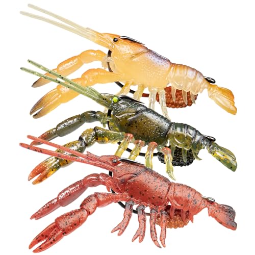 TRUSCEND Duramax Pre-Rigged Fishing Lures with BKK Jig Hooks, Easy Catch 10X Tear-Resistant TPE Soft Swimbaits for Bass Trout Crappie Walleye Redfish Grouper, Fishing Bait for Saltwater and Freshwater - color: B-2.5"-0.45oz