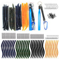 Ned Rig Kit for Bass Fishing – 25pcs/40pcs/60pcs/133pcs Finesse Soft Plastic Worms, Stick Baits, Swimbaits Lures with Shroom Ned Jig Heads, Complete Lure Set for Freshwater Fishing - color: 133pcs