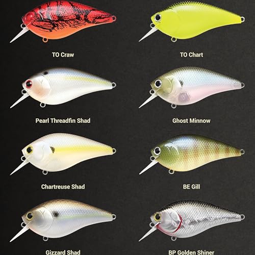 LUCKY CRAFT LC 2.5 Silent Crankbait Fishing Lures, 2-3/8” Squarebill Crankbait, Bass Lures, Floating 4ft Depth Hard Bait, Champion Freshwater Fishing Gear and Tackle Box Accessories - color: 269 BE Gill