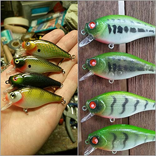 Blank Unpainted Minnow Crankbait Topwater Lipless Jerkbait Fishing Lures - color: UPC547