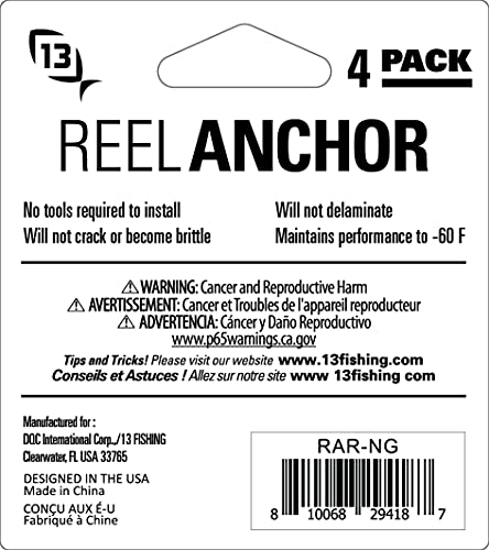 13 FISHING - Ice Reel Anchor Wrap Bands - color: Neon Green