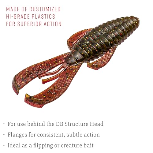 Strike King Rage Bug Fishing Lure, Soft Plastic Grub, Unique Design, Subtle Action - color: Falcon Lake Craw, size: 3.5"