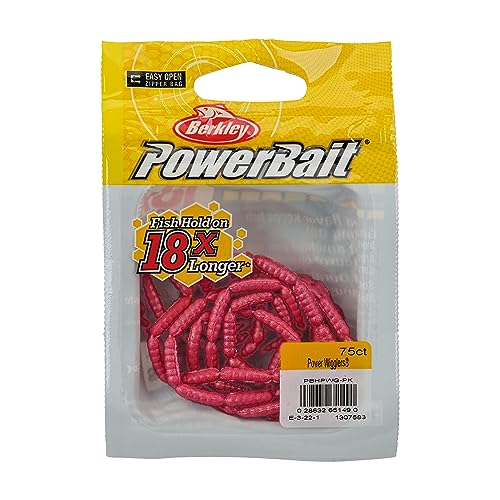 Berkley PowerBait Power Wigglers Fishing Soft Bait - color: Red Wiggler