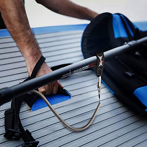 HERCULES M4 Fishing Lanyard, Fishing Pole Tether, Kayak Paddle Leash, Heavy Duty Retractable Coiled Lanyard for Fishing, Rods, Pliers, Boating, Paddles, Kayak - color: Paddle Leash (17.7" Plus)