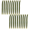 Soft Plastic Worms for Bass Fishing 20pcs FS/RE-09 | Salted ,Soft Plastic ,Fishing Lures ,with Hook Slot ,5.31in ,Saltwater Freshwater ,Bass Baits - color: Color A