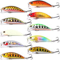 Jerkbait Fishing Lures Jerk Baits for Bass Fishing Jerk Bait Minnow Lures with Tackle Box for Freshwater Saltwater,10pcs - color: B-2in/0.18oz-10pcs
