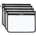 Beyond Fishing DryVault Tackle Storage Bag – Soft Plastic Bait Storage, Fishing Tackle See Through Bait Bag, Water-Resistant, Durable & Transparent Soft Bait Organizer for Easy Gear Access - size: Large - 4 Pack (H 12" L 16")