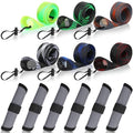 12 Pcs Fishing Rod Sleeves and Lure Wraps Fishing Rod Socks Pole Covers with Lanyard and 5.91 Inch Lure Covers for Fly, Casting, Sea Fish Rods Protector (Grey) - color: Grey