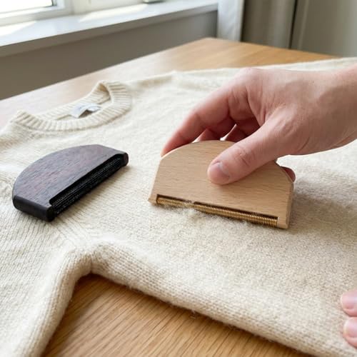 Cashmere Combs, Sweater De-Pilling Tool, Pill Remover, Include Wool Comb, Snag Repair Needles and Latch Hooks, Complete Garment Repair Kit