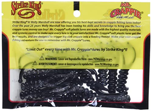 Strike King Mr. Crappie Joker Bait - color: Tuxedo Black/Sparkle