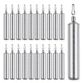 Drop Shot Weights Fishing Sinkers 25pcs Lead Drop Saltwater Fishing Weight Freshwater Drift Sinker Free Rig Fishing Weight Bass Rig Cylinder Removable Catfishing - size: Size5 (1/2oz.) 25 pcs
